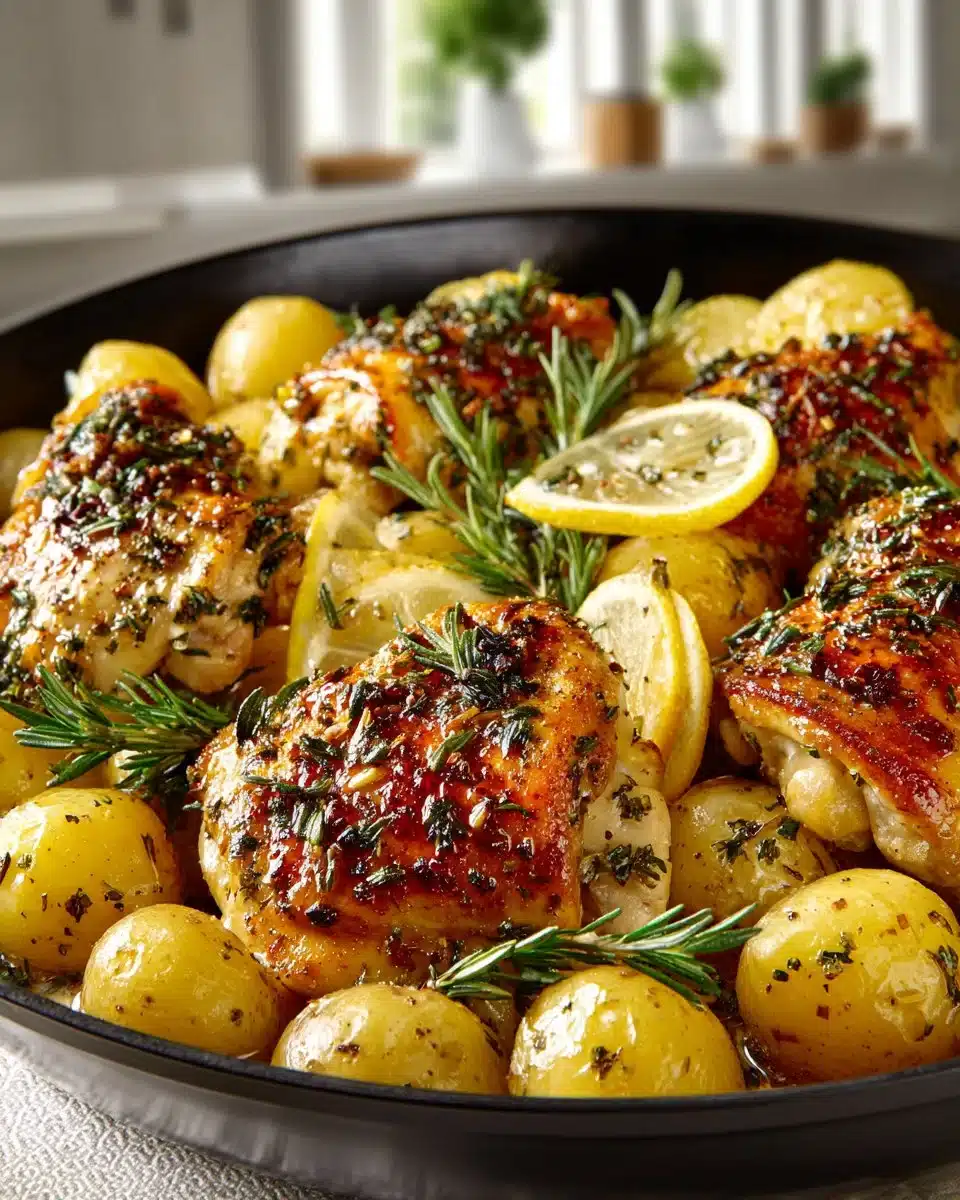 One Pan Lemon Herb Chicken and Potatoes One Pan Lemon Herb Chicken and Potatoes
