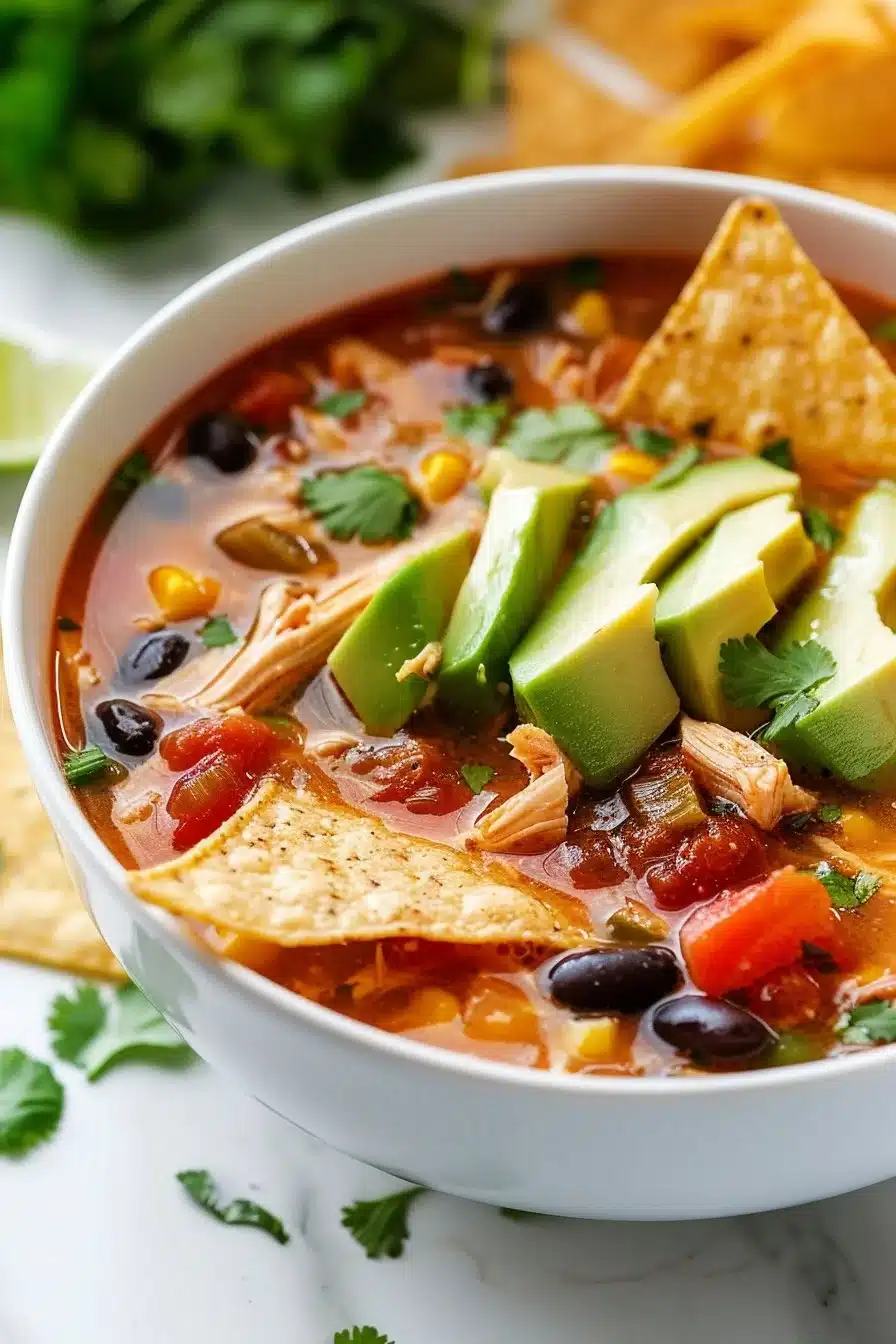 Pioneer Inspired Chicken Tortilla Soup
