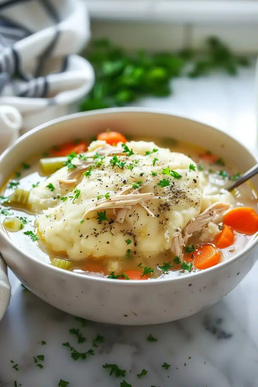 Pioneer Style Chicken and Dumpling Soup pioneer style chicken and dumpling soup 2026 04 25 000717