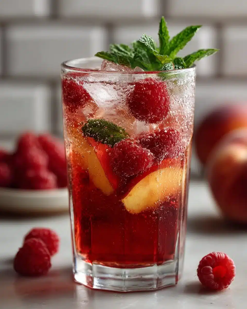 Raspberry Peach Iced Tea