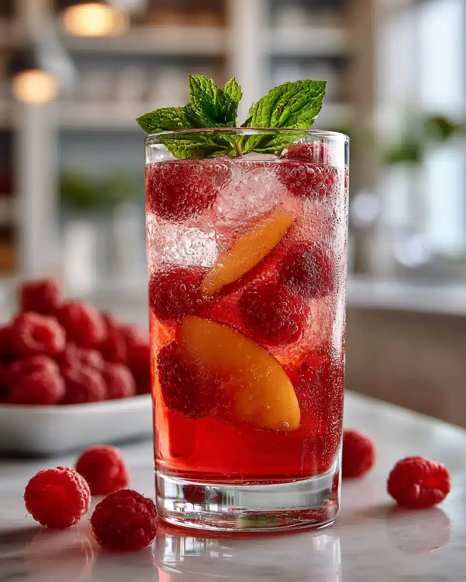 Raspberry Peach Iced Tea