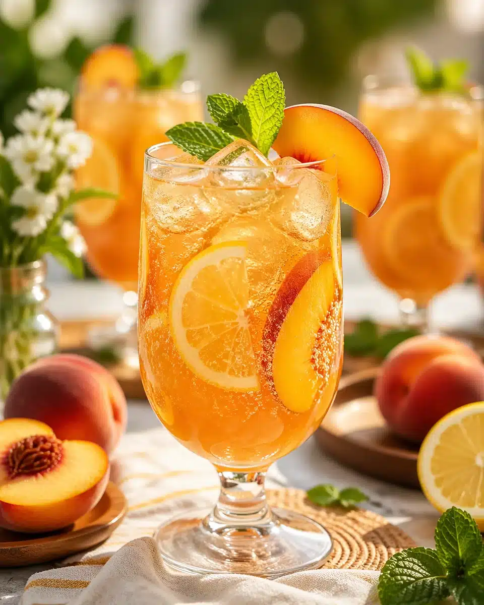 Refreshing Lemonade Iced Tea Mocktail