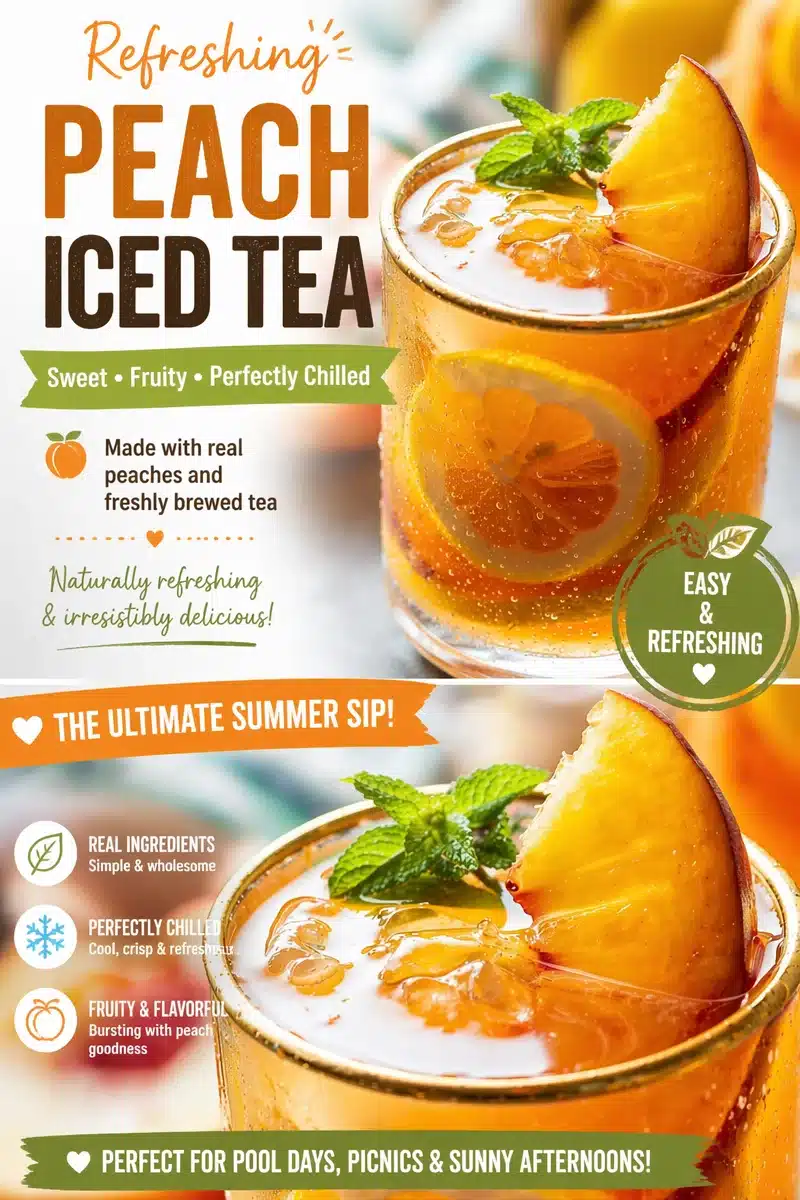 Refreshing Lemonade Iced Tea Mocktail