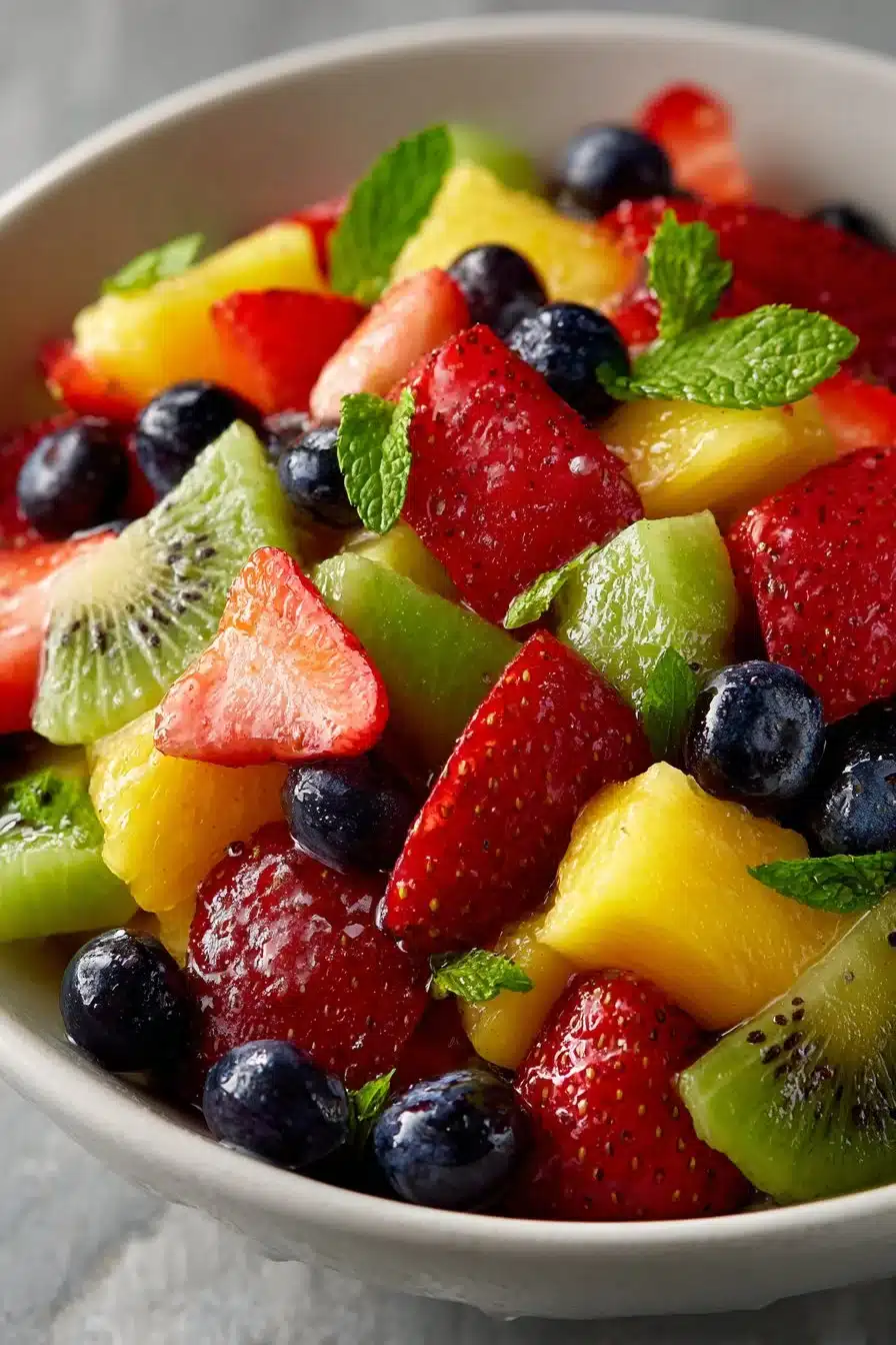 Refreshing Summer Honey Lime Mixed Fruit Salad