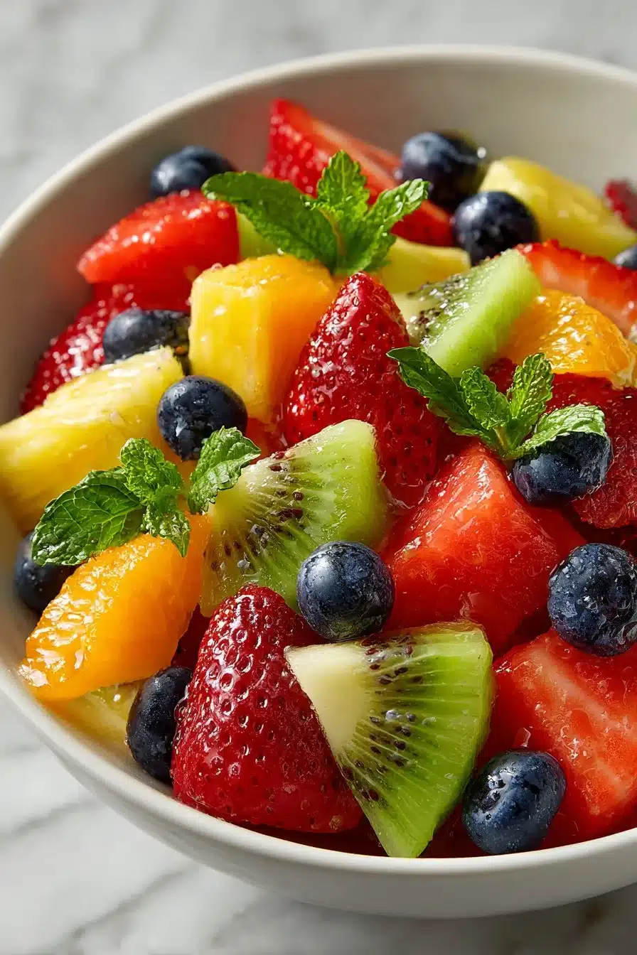 Refreshing Summer Honey Lime Mixed Fruit Salad