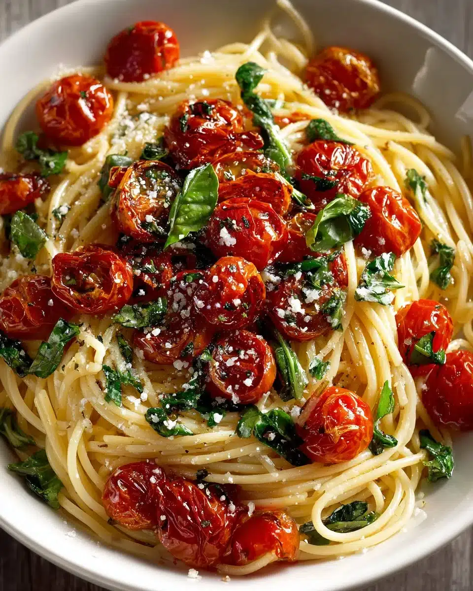 Roasted Cherry Tomato and Basil Angel Hair Roasted Cherry Tomato and Basil Angel Hair