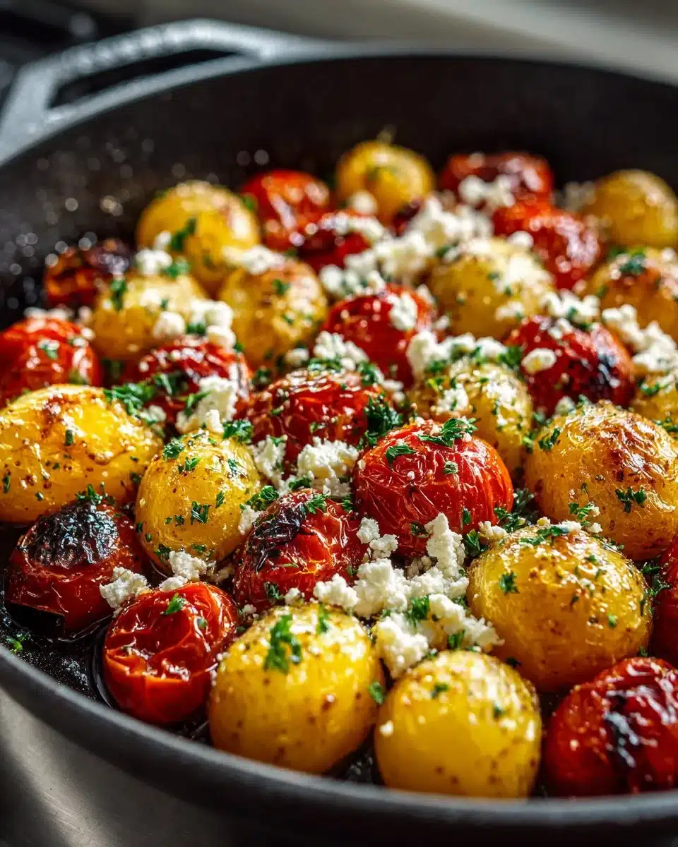 Roasted Cherry Tomato and Feta Potato Skillet Roasted Cherry Tomato and Feta Potato Skillet