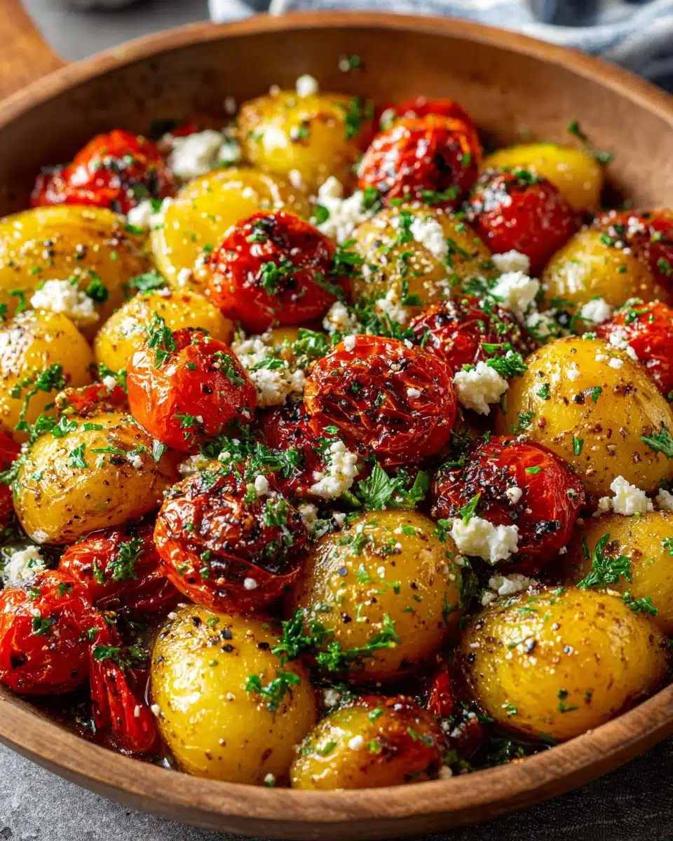 Roasted Cherry Tomato and Feta Potato Skillet Roasted Cherry Tomato and Feta Potato Skillet