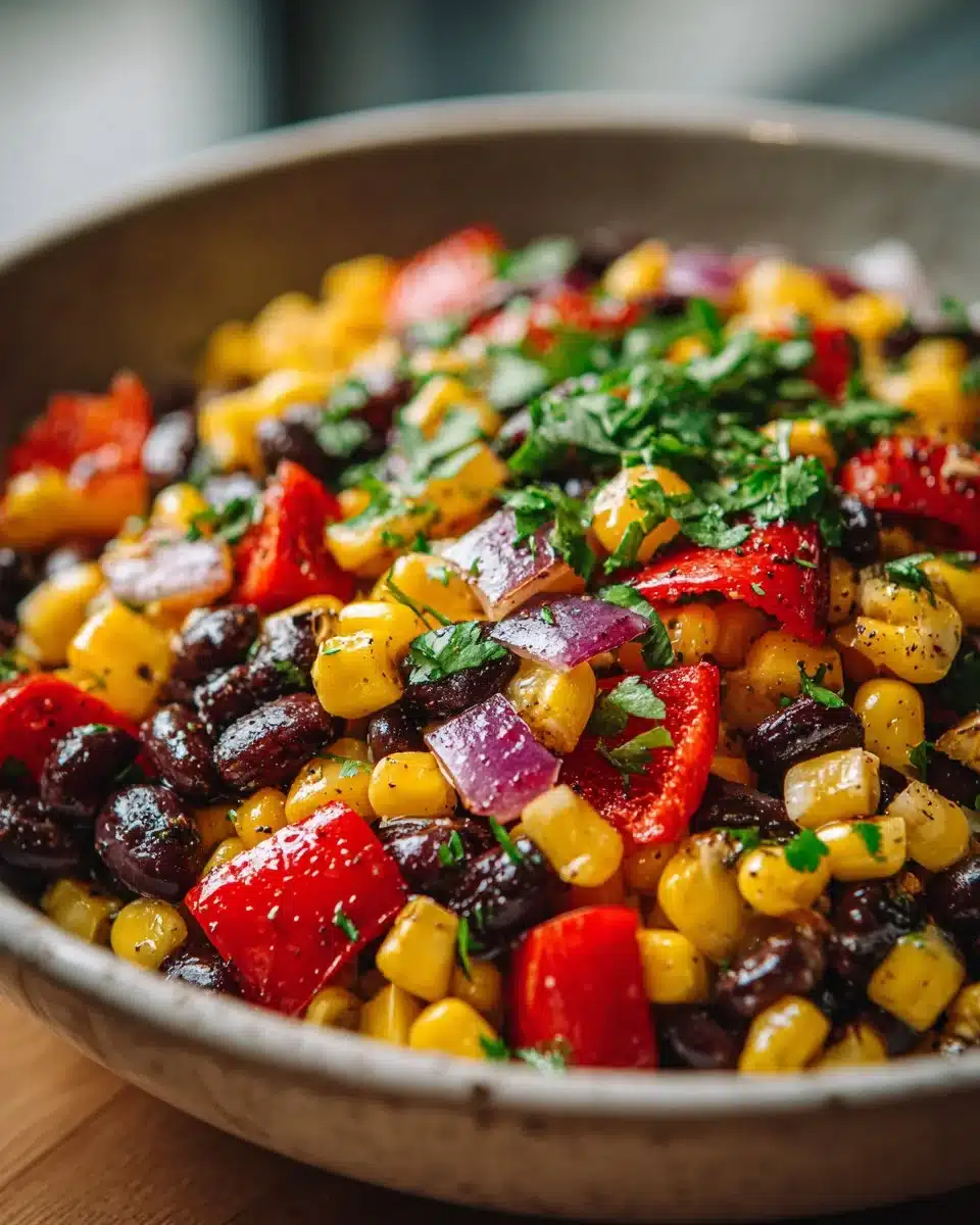 Roasted Corn and Black Bean Succotash Roasted Corn and Black Bean Succotash