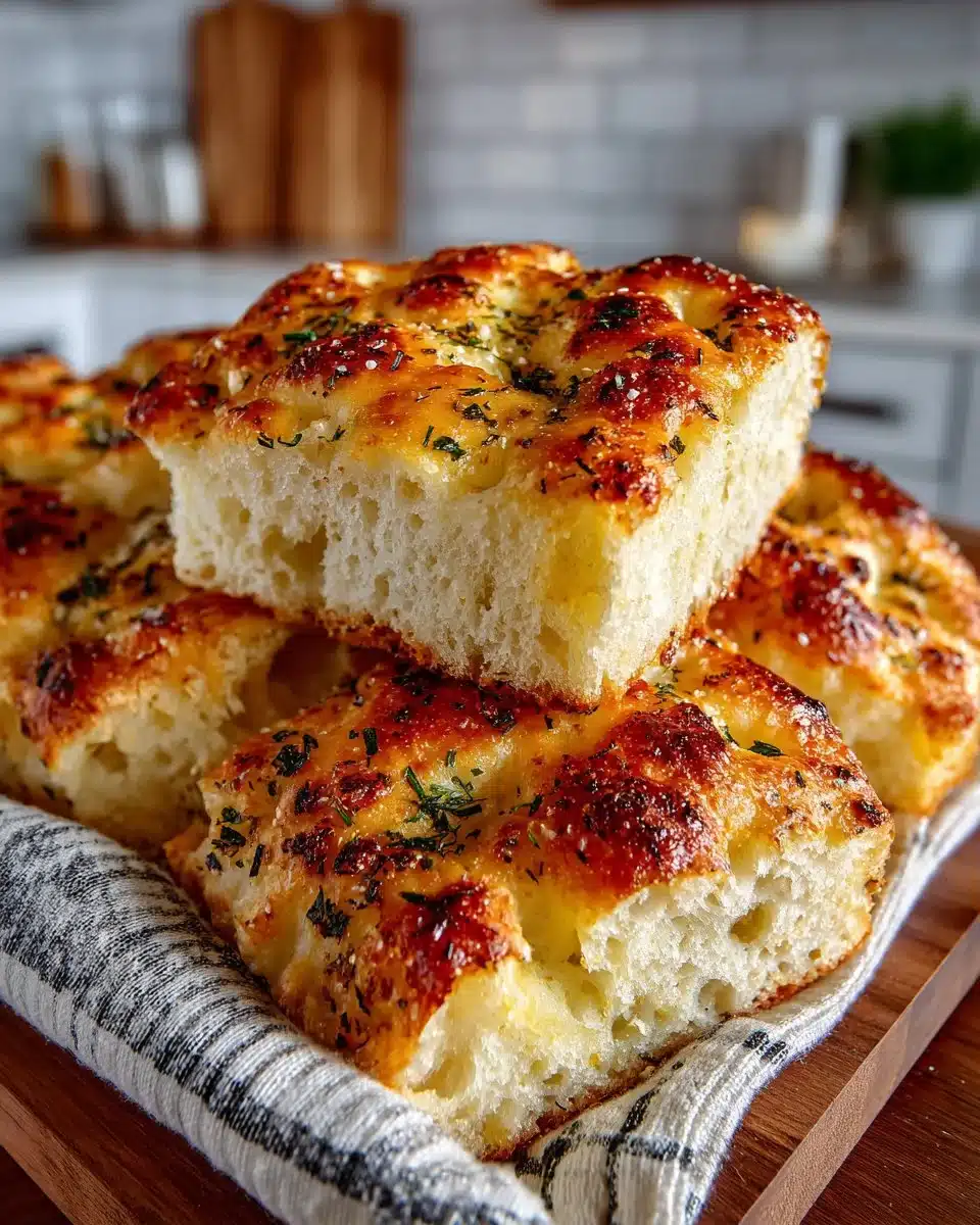 Roasted Garlic and Herb Focaccia Bread Roasted Garlic and Herb Focaccia Bread