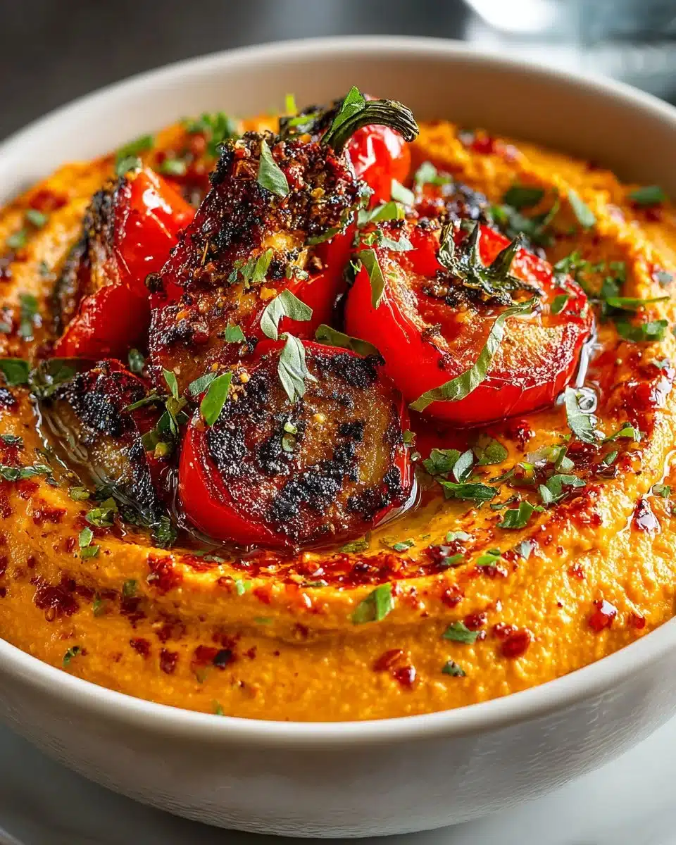 Roasted Red Pepper and Eggplant Dip Roasted Red Pepper and Eggplant Dip