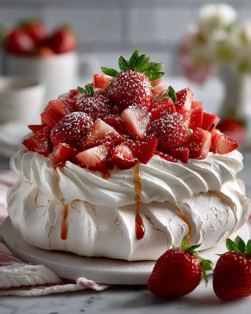 Roasted Rhubarb and Strawberry Pavlova roasted rhubarb and strawberry pavlova 2026 04 20 231339 2