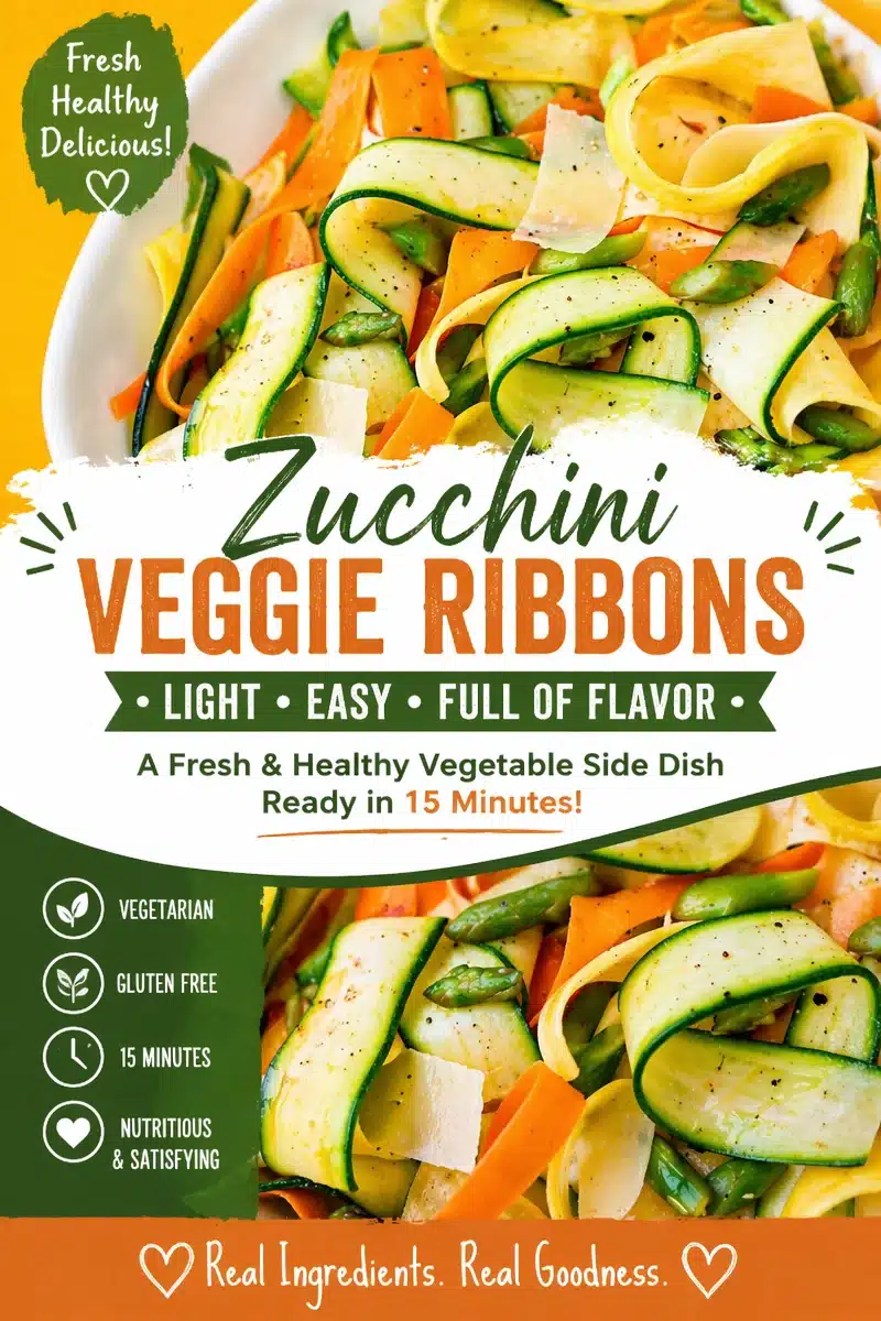 Simple Carrot and Zucchini Ribbon Salad