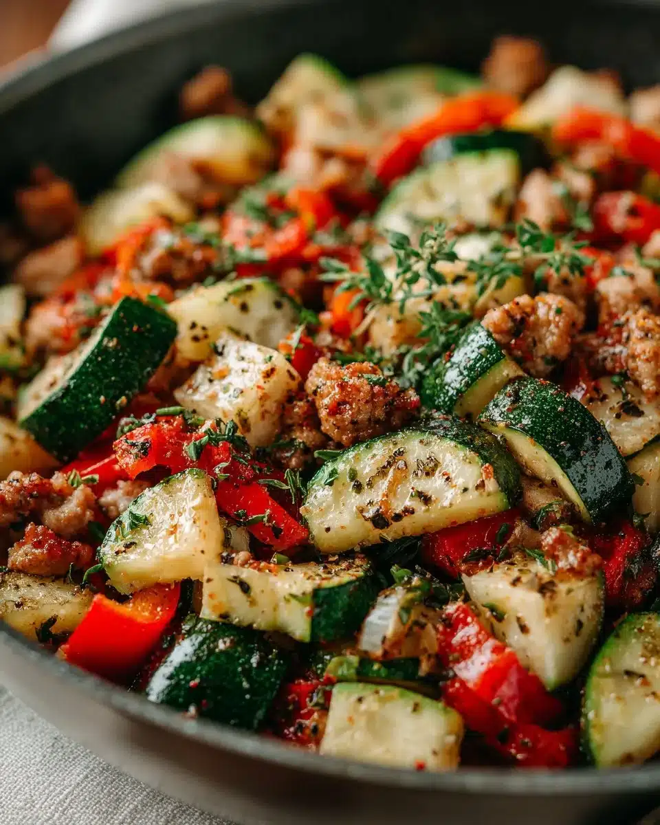 Simple Zucchini and Turkey Skillet simple zucchini and turkey skillet 2026 04 19 010114 2