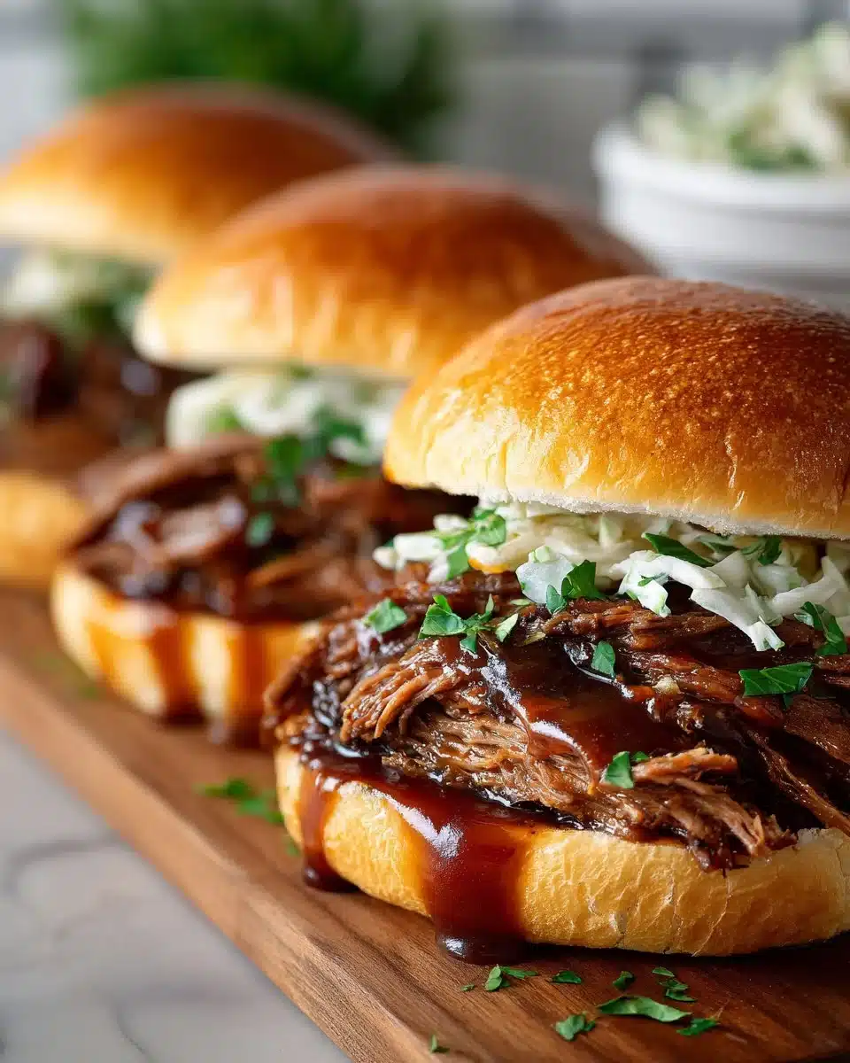 Slow Cooked Beef Brisket Sandwiches