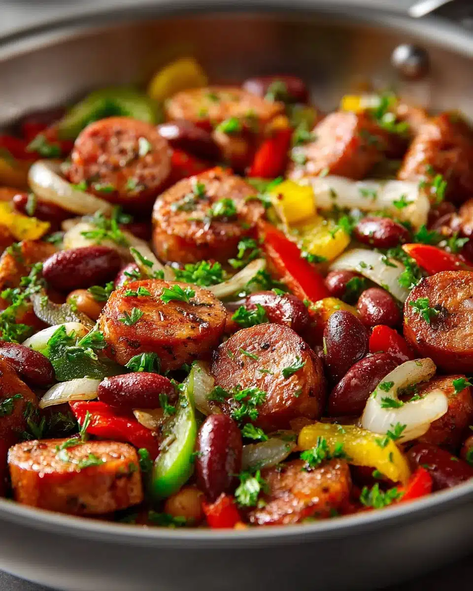 Smoked Turkey Sausage and Bean Skillet smoked turkey sausage and bean skillet 2026 04 13 235249 2