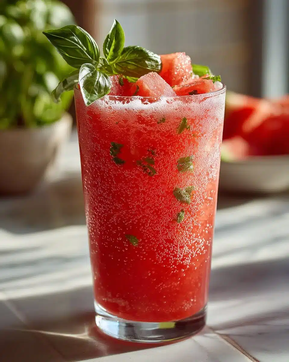 Sparkling Watermelon Basil Pitcher Mocktail Sparkling Watermelon Basil Pitcher Mocktail