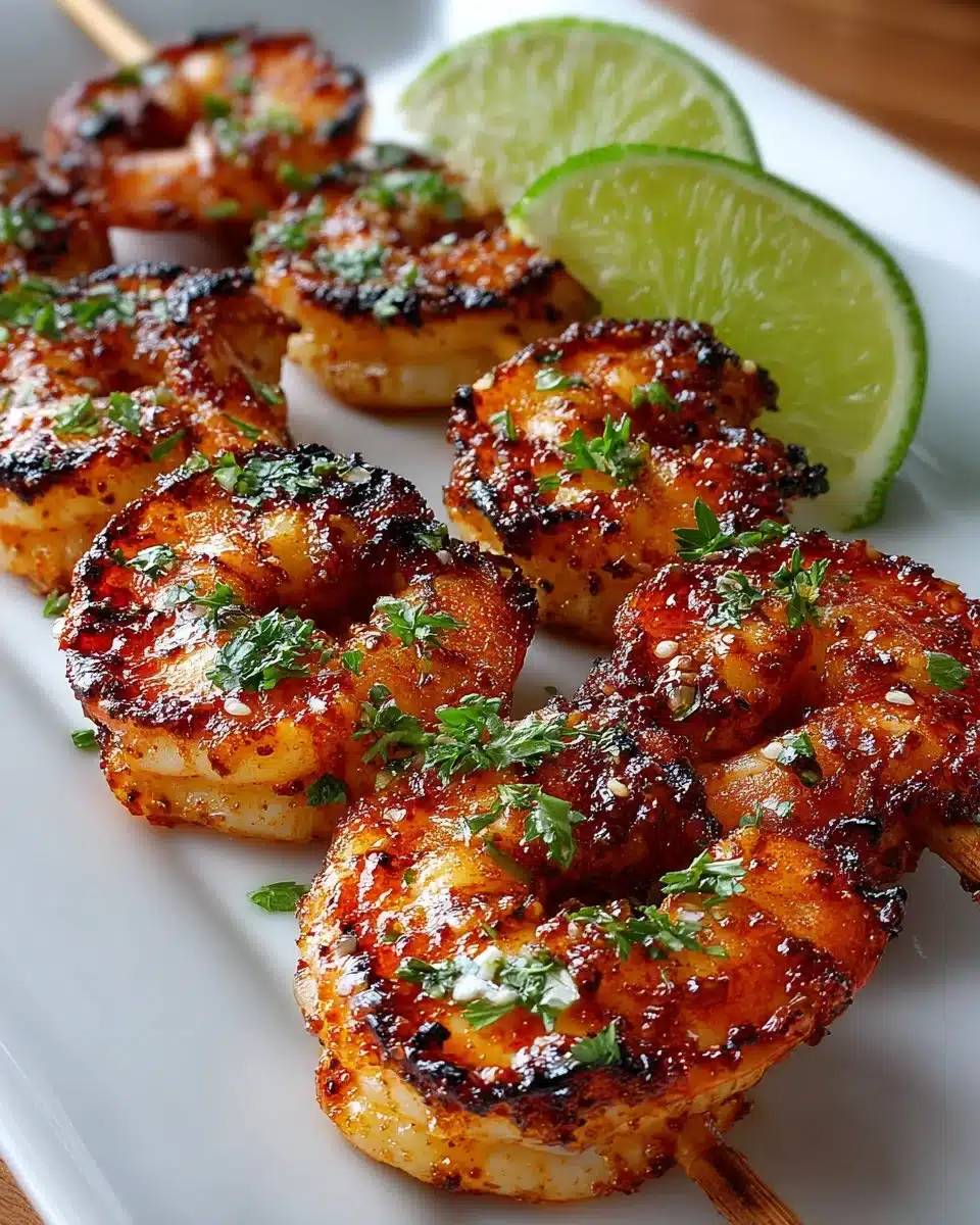 Spicy Citrus Grilled Shrimp Skewers