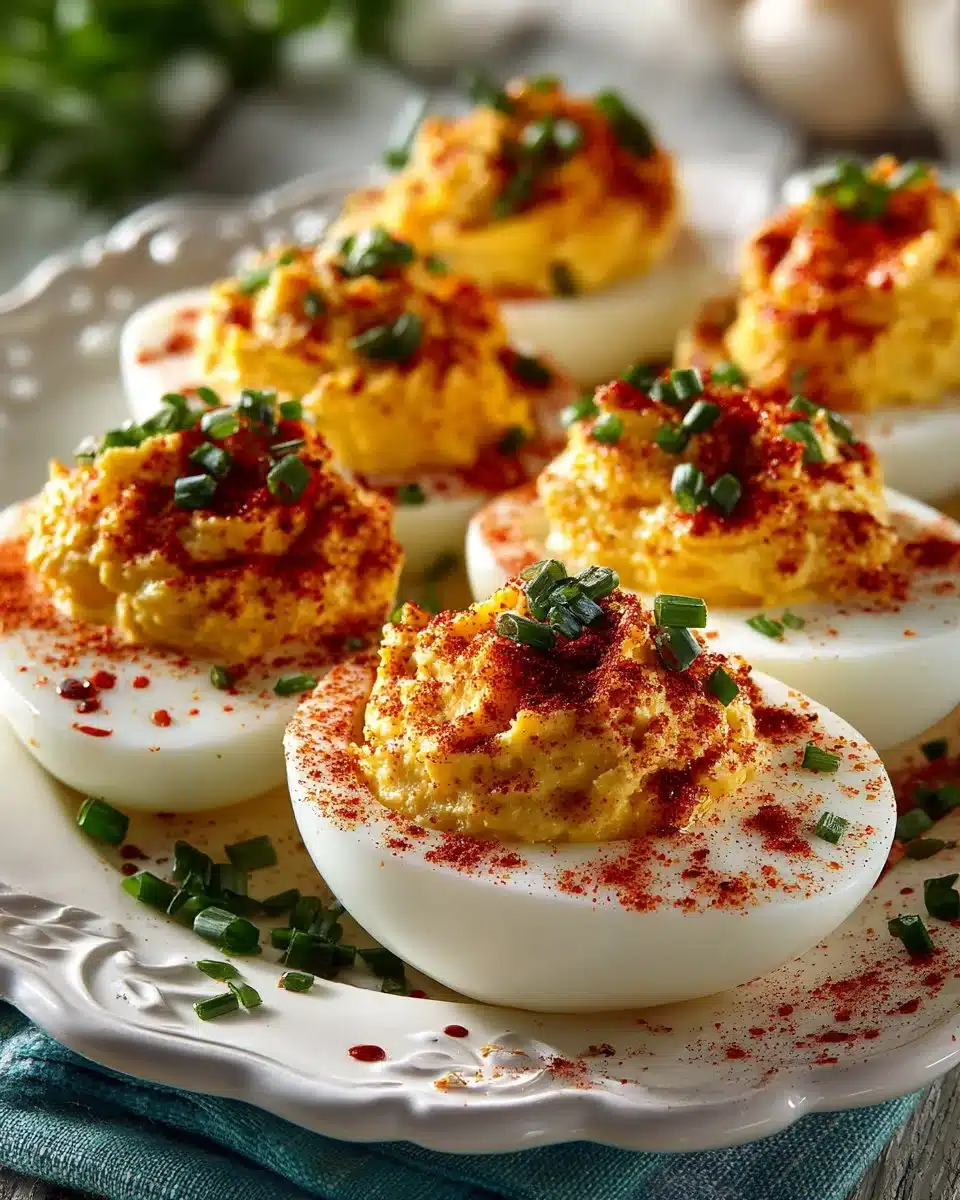 Spicy Deviled Eggs with Paprika
