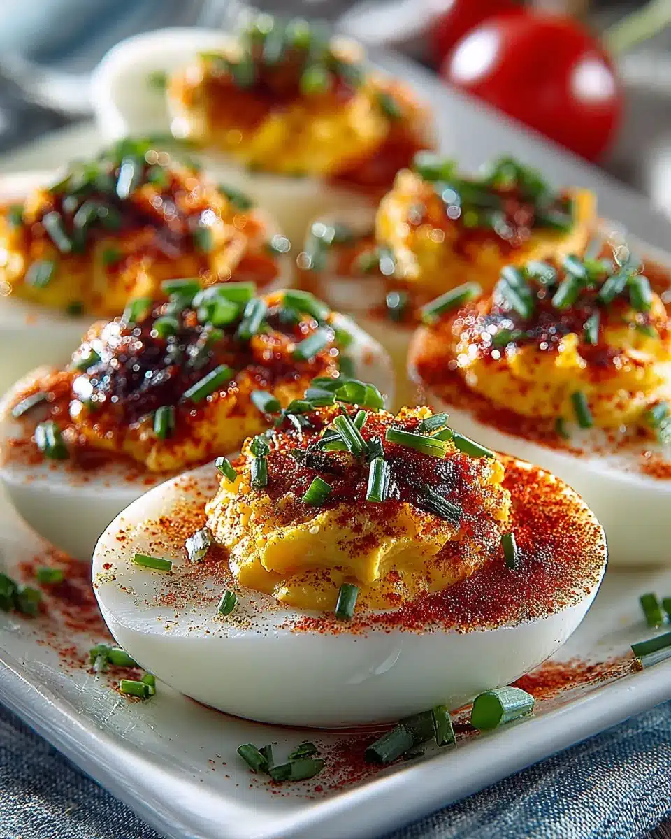 Spicy Deviled Eggs with Paprika