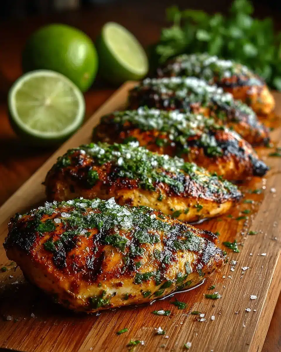 Spicy Grilled Lime Cilantro Chicken