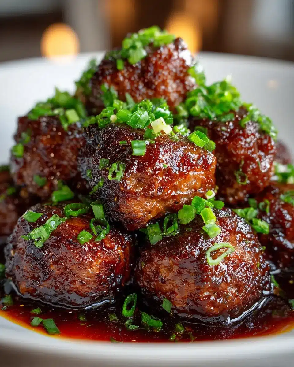 Spicy Maple Glazed Beef Meatballs Spicy Maple Glazed Beef Meatballs