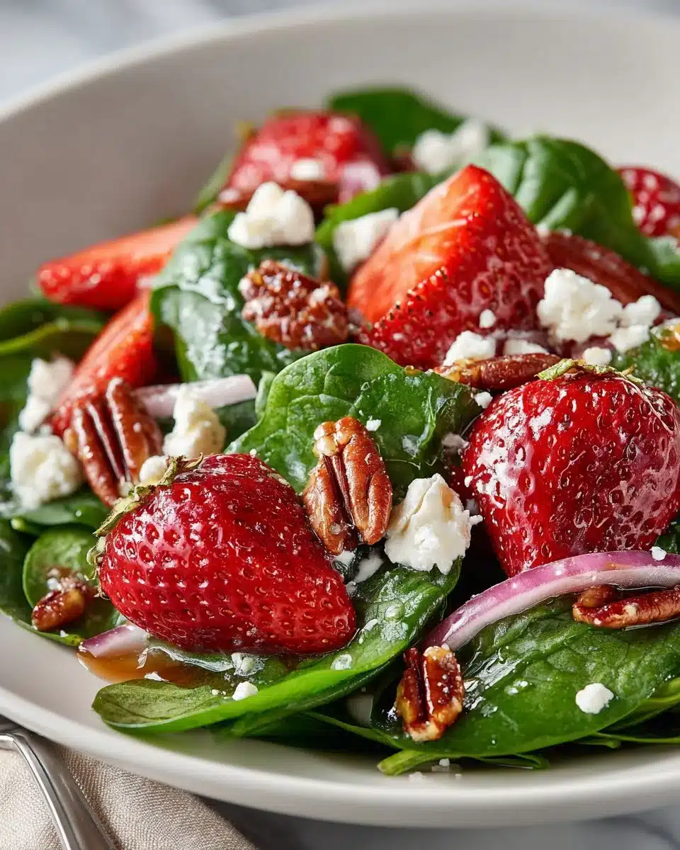 Strawberry and Spinach Salad with Candied Pecans strawberry and spinach salad with candied pecans 2026 04 11 010938