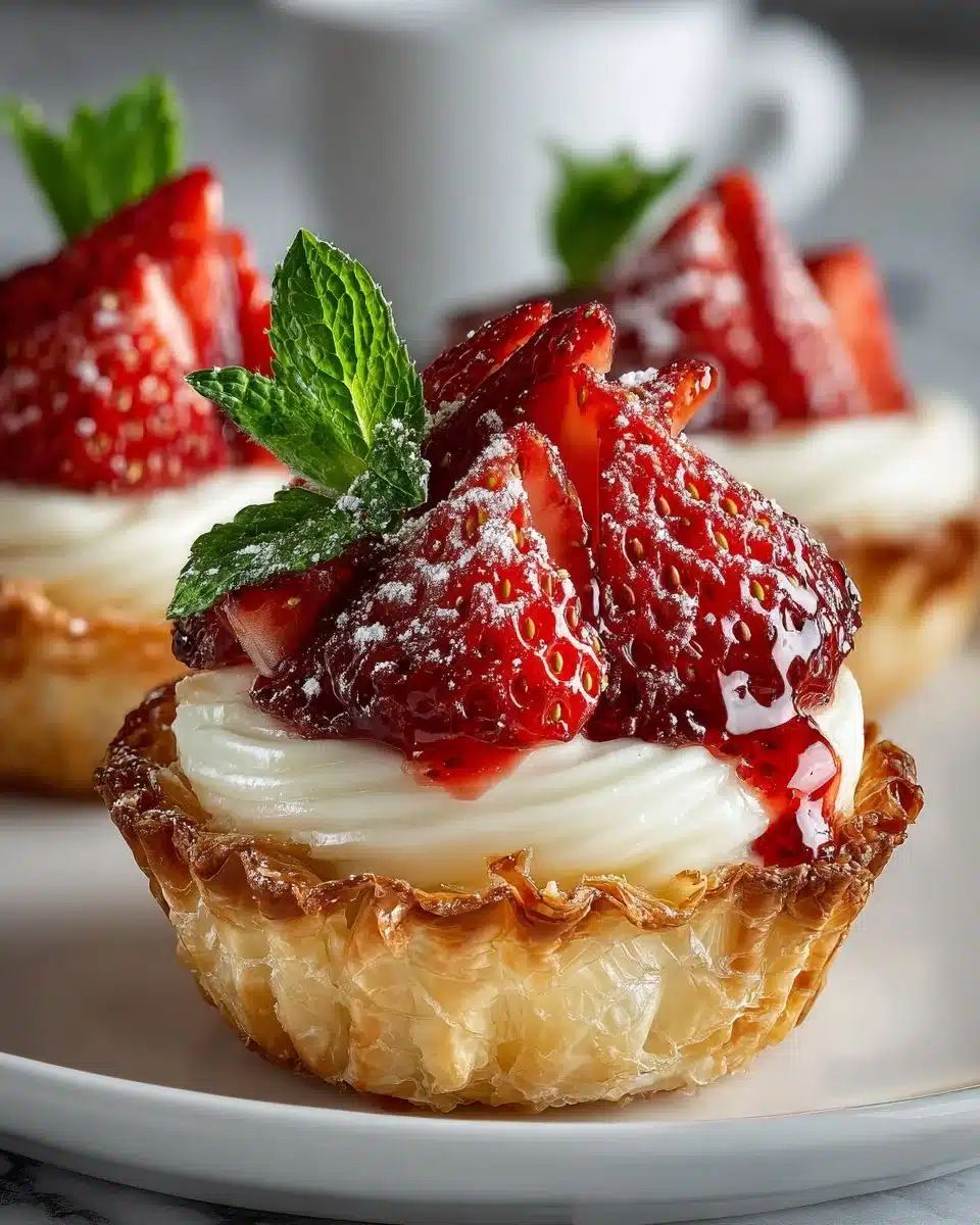 Strawberry Cream Cheese Phyllo Cups Strawberry Cream Cheese Phyllo Cups
