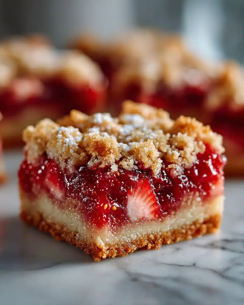 Strawberry Rhubarb Bars