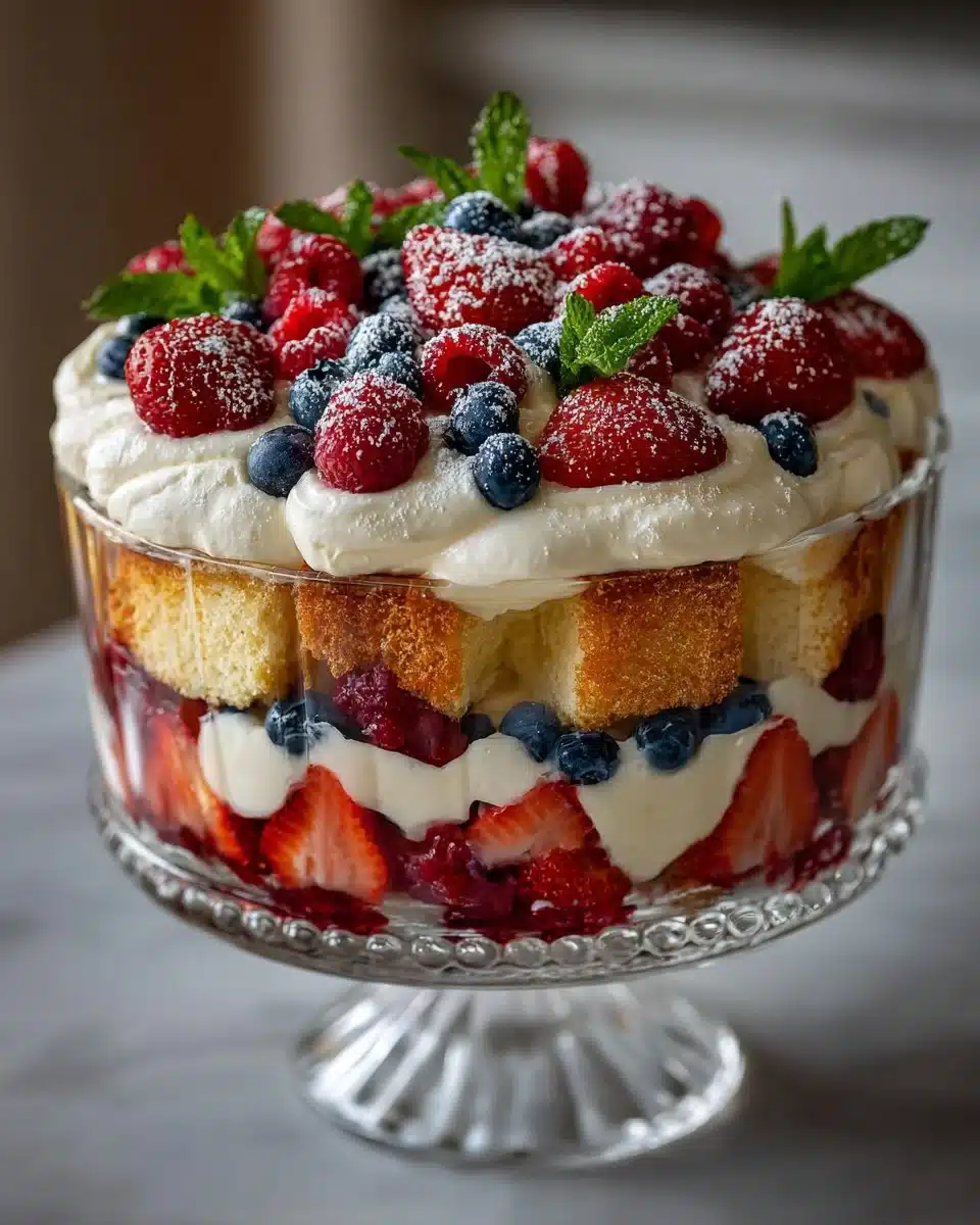 Summer Berry Trifle with Vanilla Cream Summer Berry Trifle with Vanilla Cream