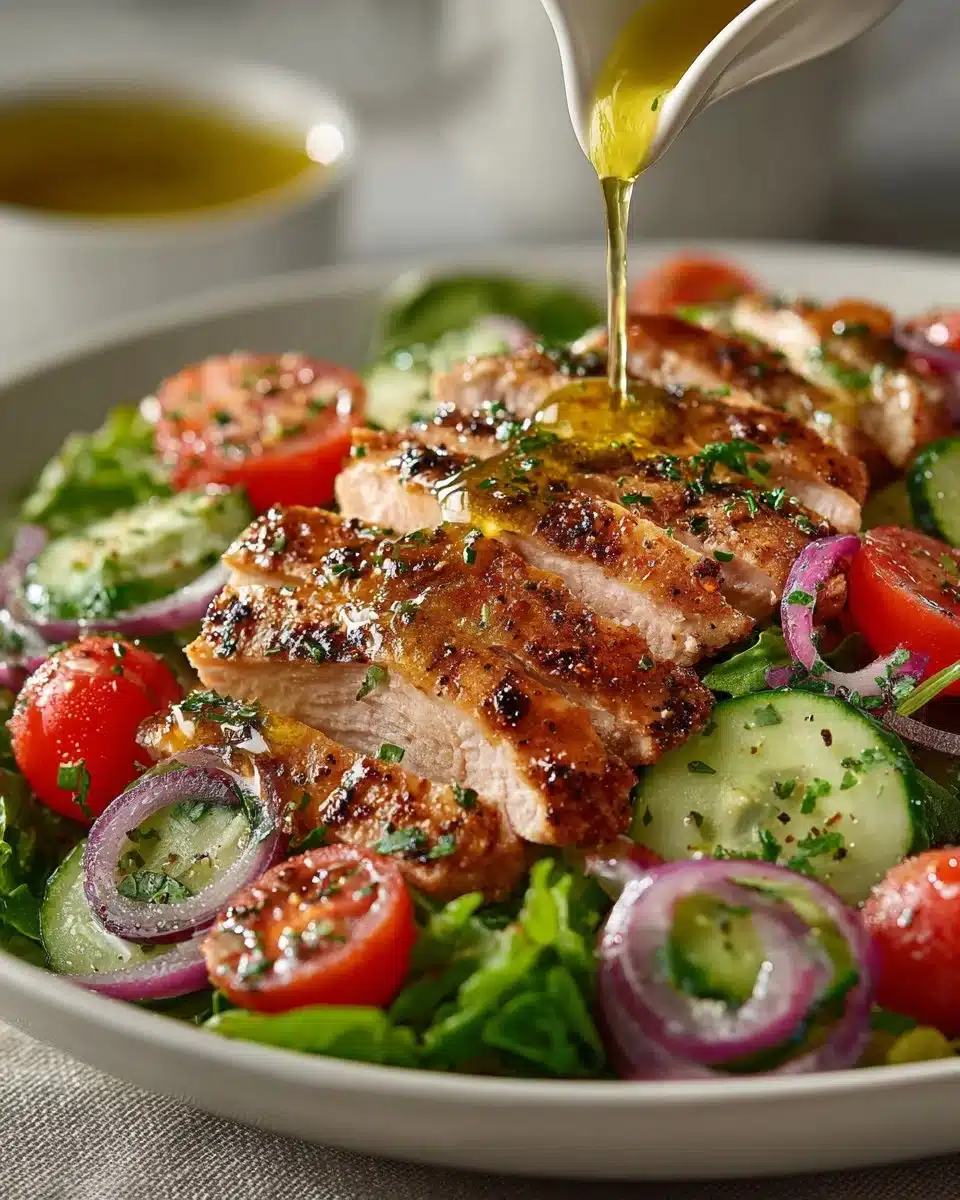 Summer Salad with Turkey and Lemon Vinaigrette