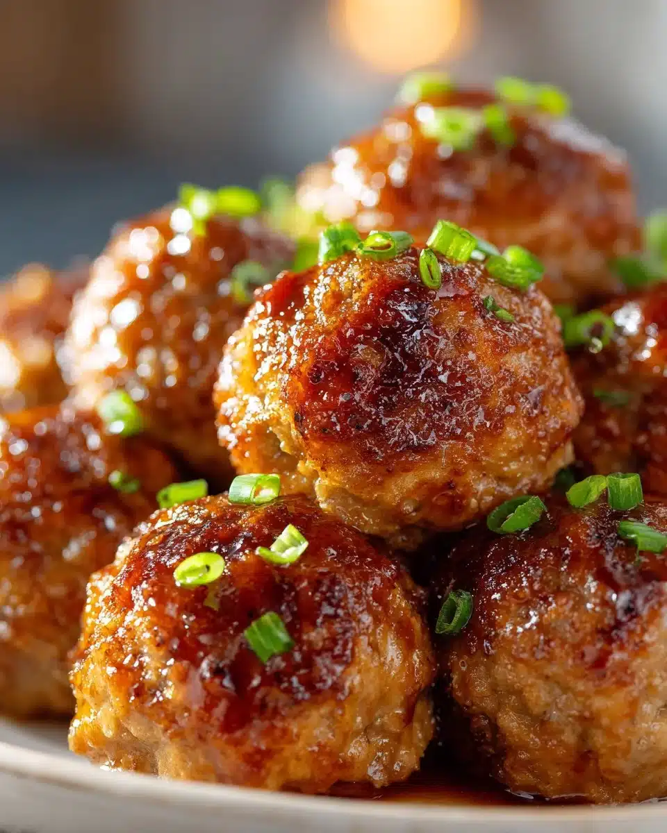 Sweet and Sour Glazed Turkey Meatballs
