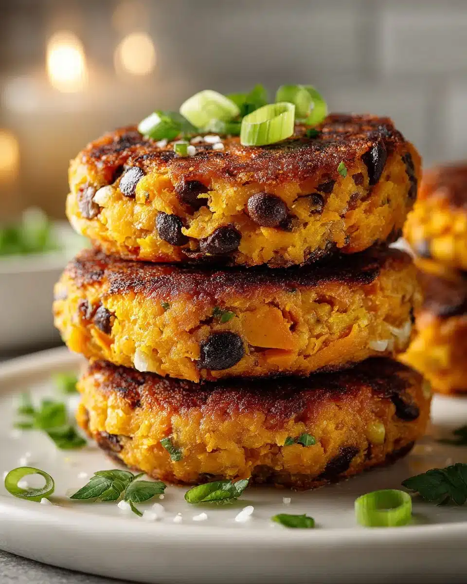 Sweet Potato and Black Bean Burger Patties