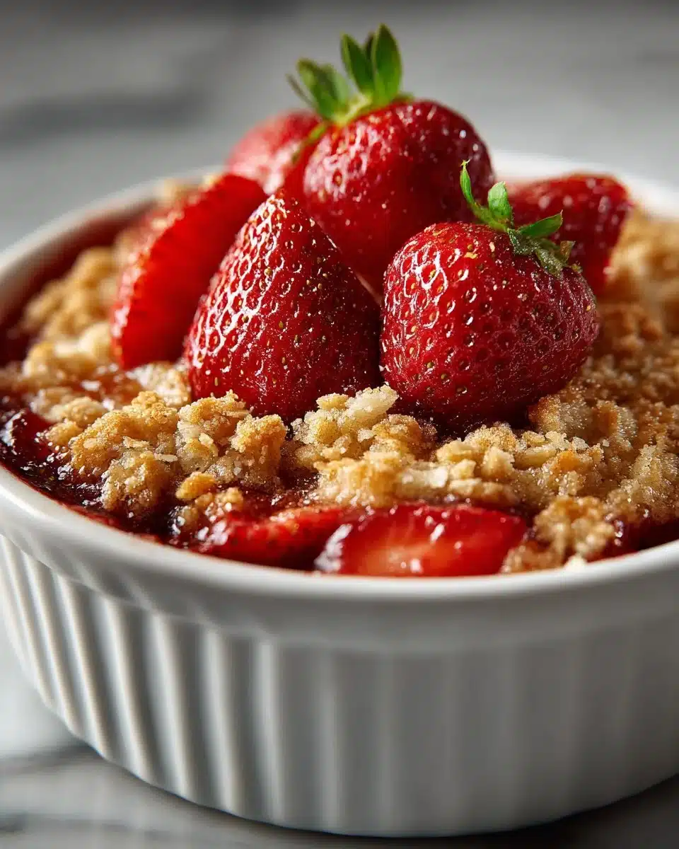 Sweet Strawberry Rhubarb Crisp