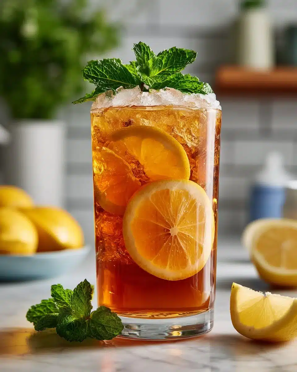 Sweet Tea Lemonade Refresher Mocktail