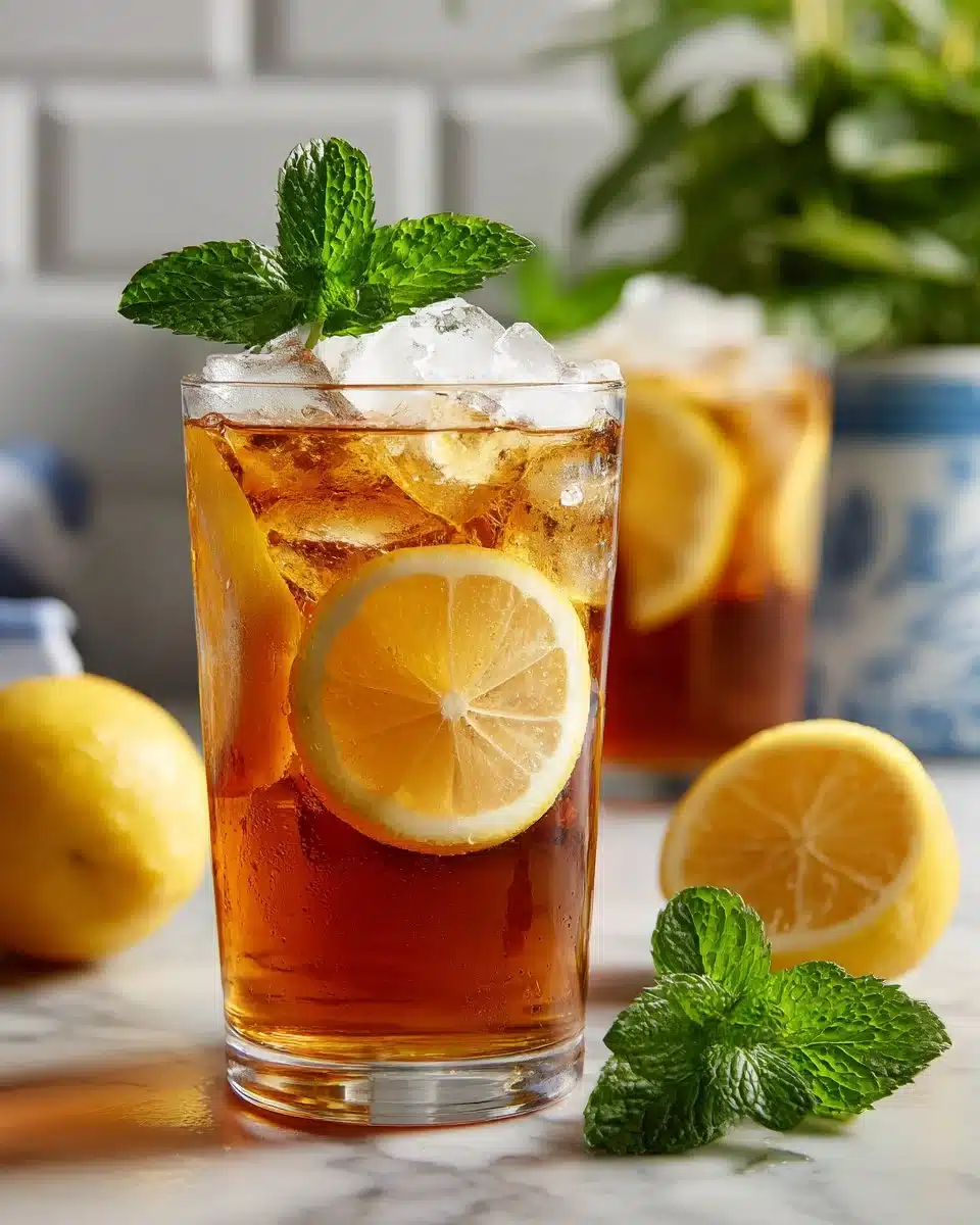 Sweet Tea Lemonade Refresher Mocktail