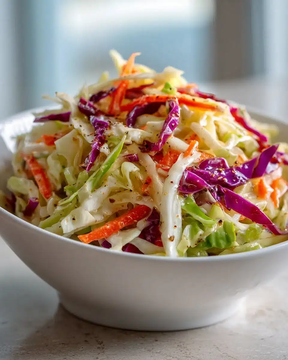 Tangy Apple Cider Mustard Coleslaw