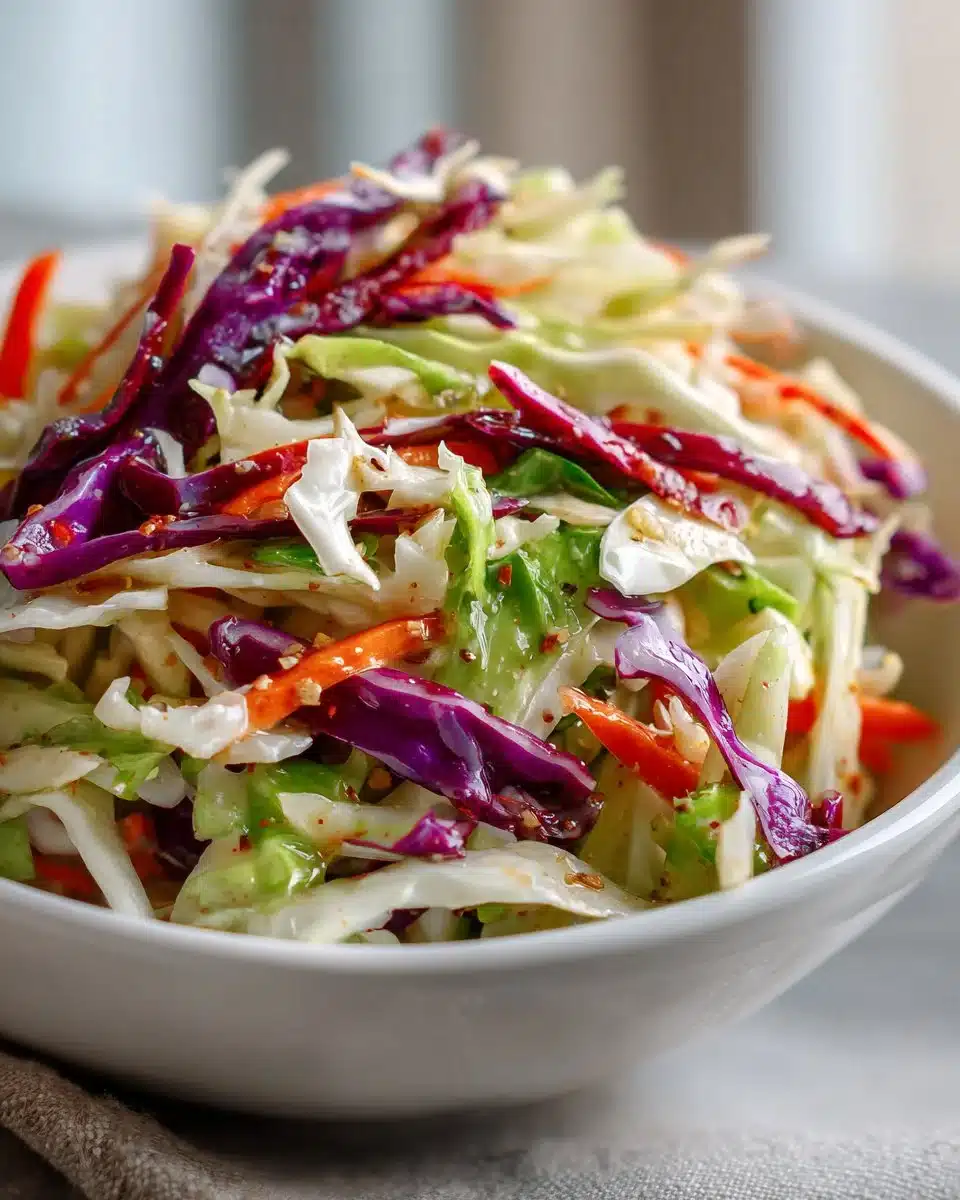 Tangy Apple Cider Mustard Coleslaw
