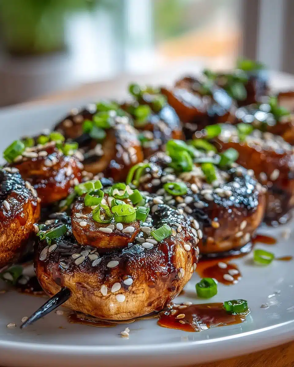 Teriyaki Glazed Mushroom Skewers teriyaki glazed mushroom skewers 2026 04 05 211522