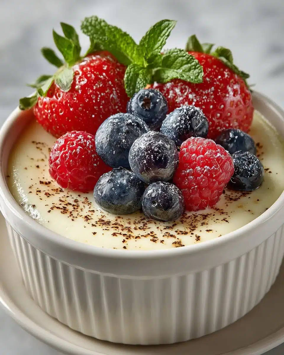 Vanilla Bean Pudding with Fresh Berries Vanilla Bean Pudding with Fresh Berries