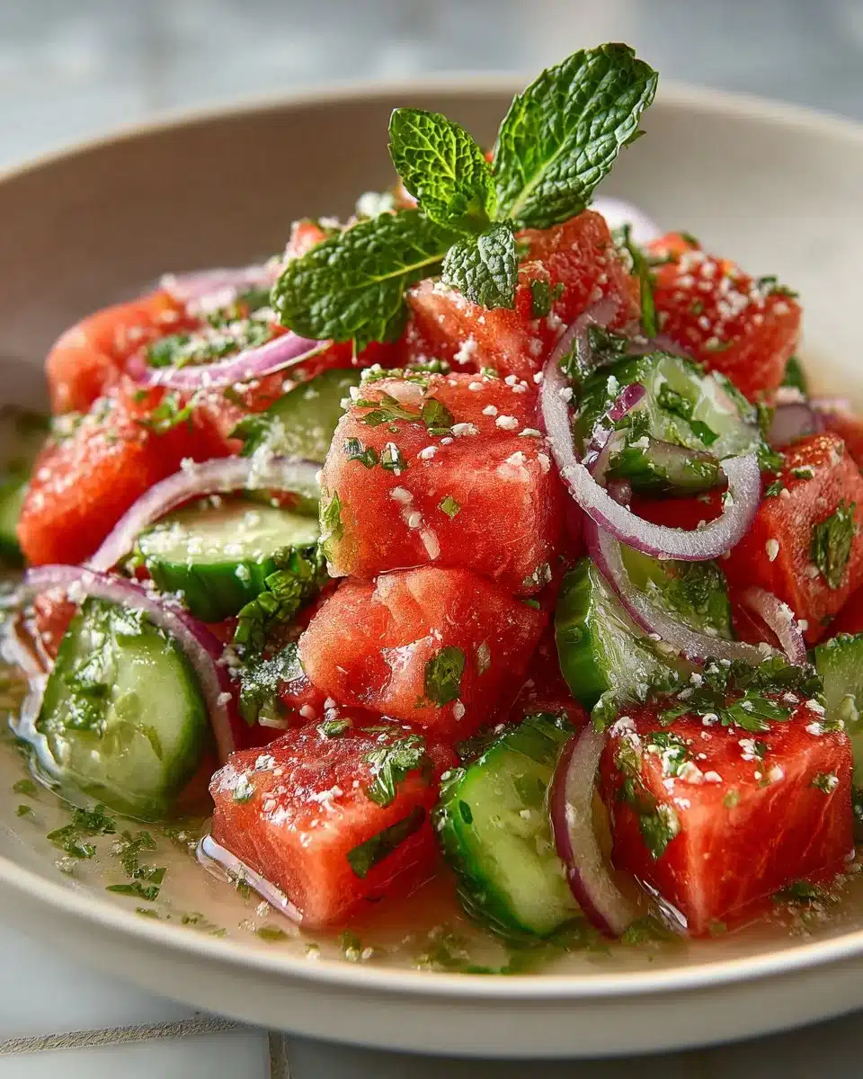 Watermelon and Cucumber Salad with Mint watermelon and cucumber salad with mint 2026 04 12 232637