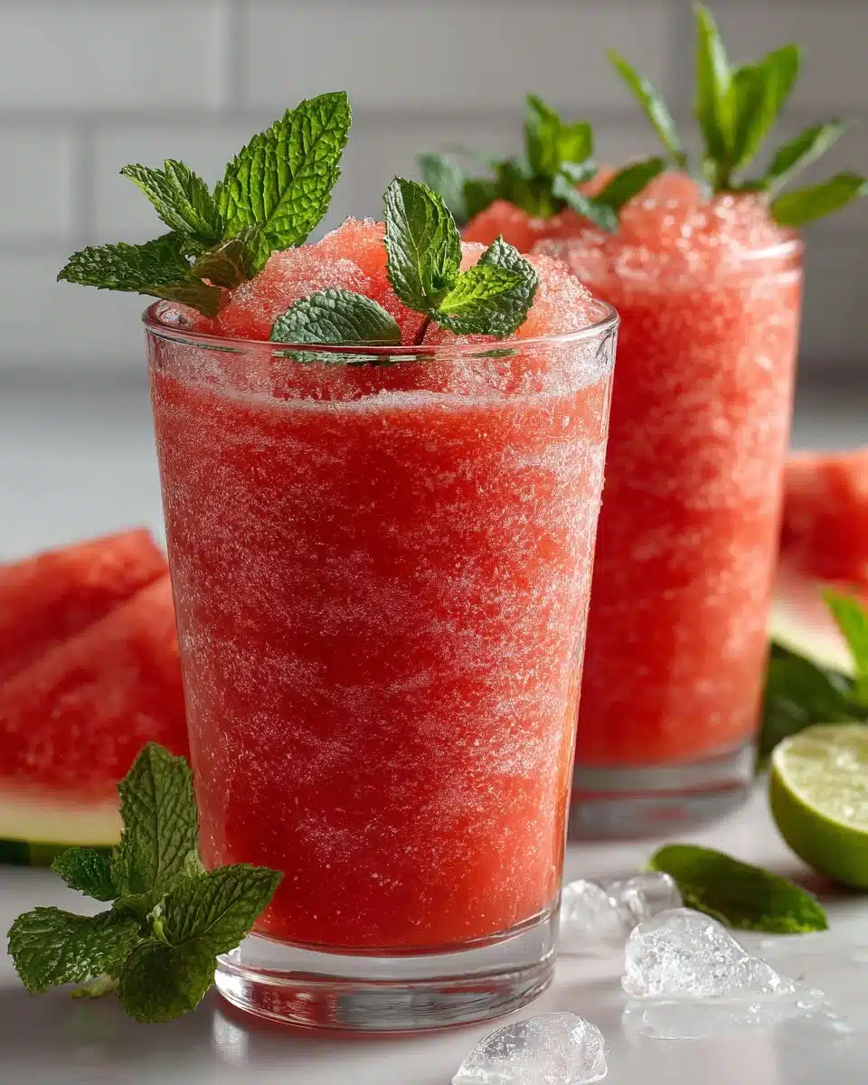 Watermelon Lime Slushie Watermelon Lime Slushie