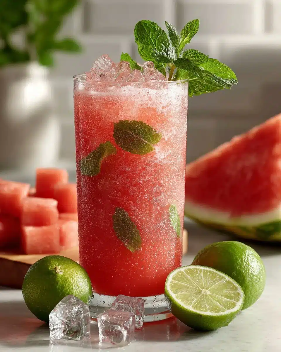 Watermelon Mint and Lime Refresher Watermelon Mint and Lime Refresher