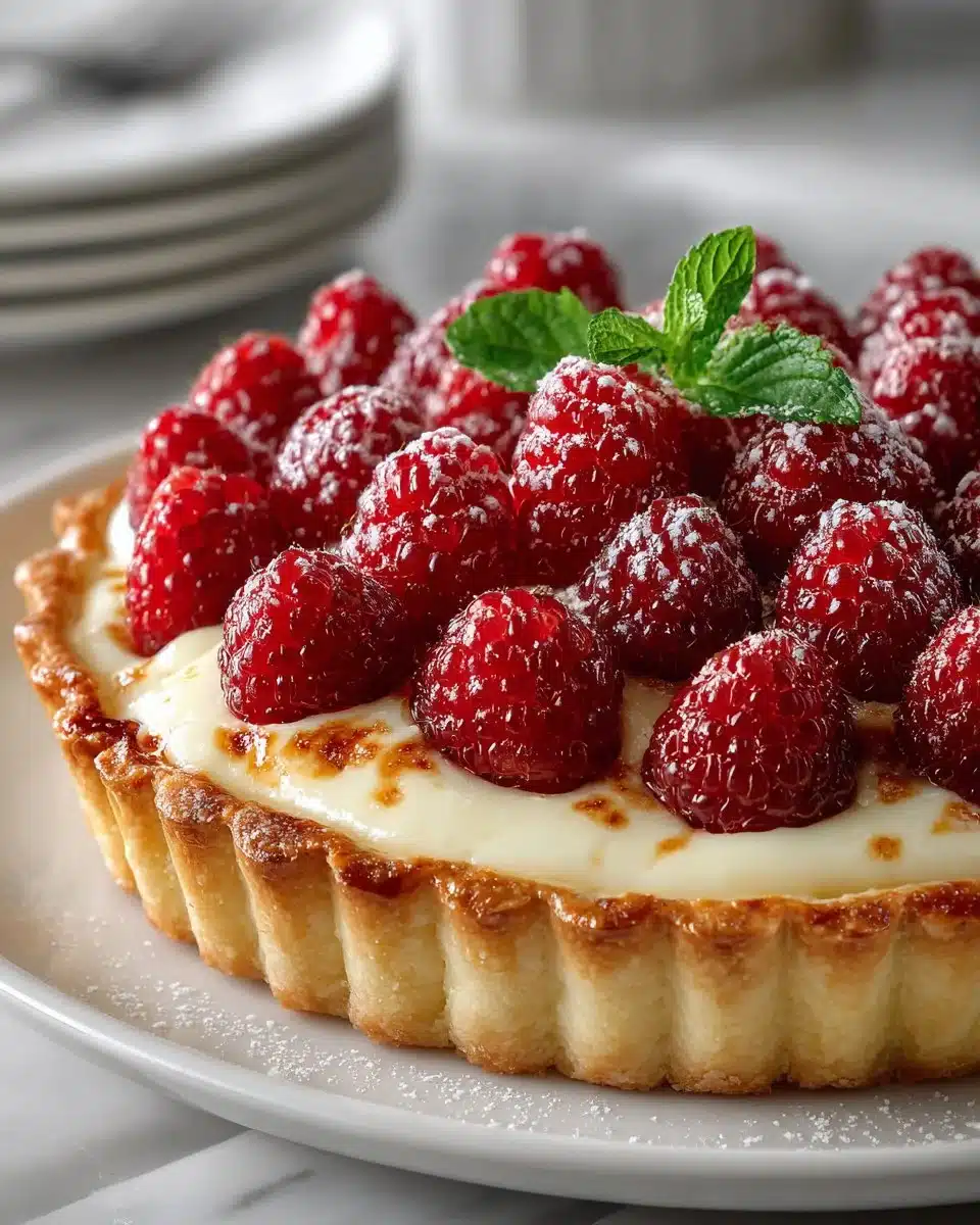 White Chocolate Raspberry Tart White Chocolate Raspberry Tart