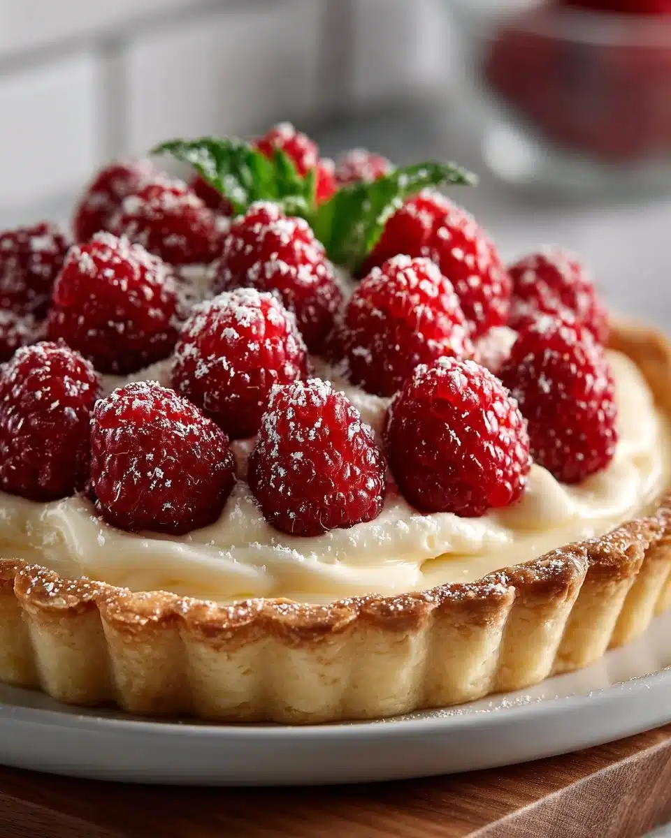 White Chocolate Raspberry Tart White Chocolate Raspberry Tart
