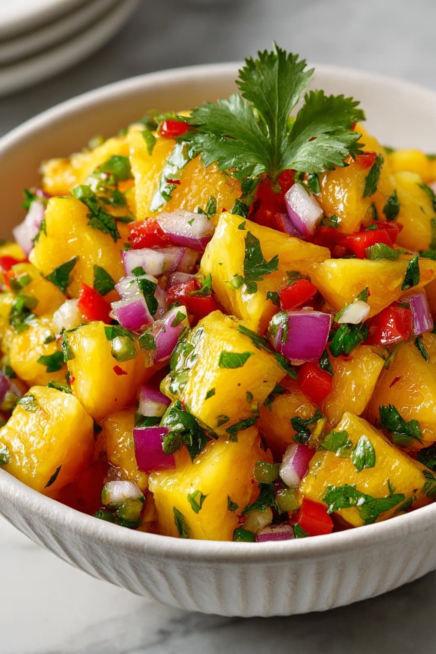 Easy Summer Pineapple and Mango Salsa Easy Summer Pineapple and Mango Salsa