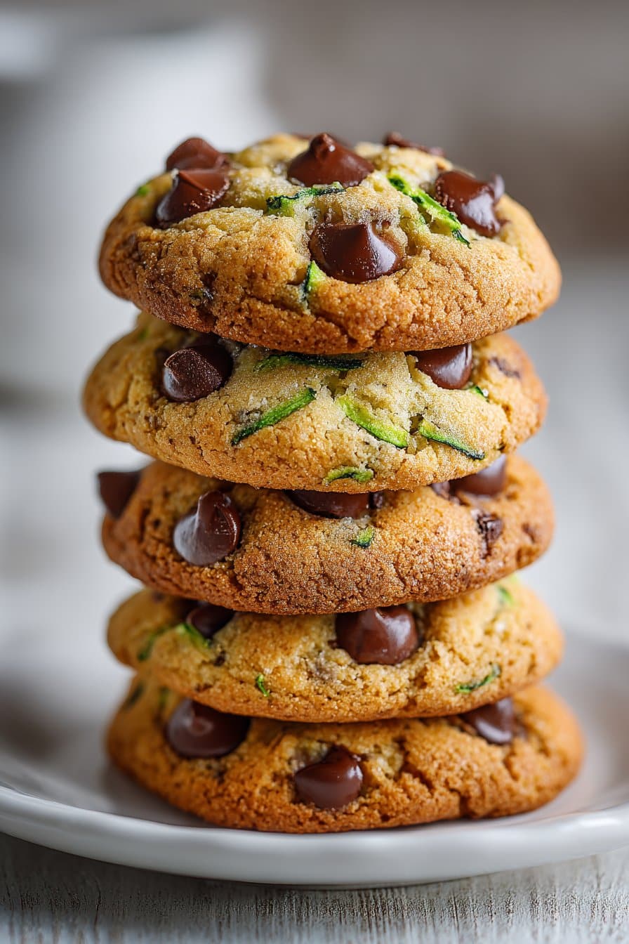 Soft and Chewy Chocolate Chip Zucchini Cookies Soft and Chewy Chocolate Chip Zucchini Cookies