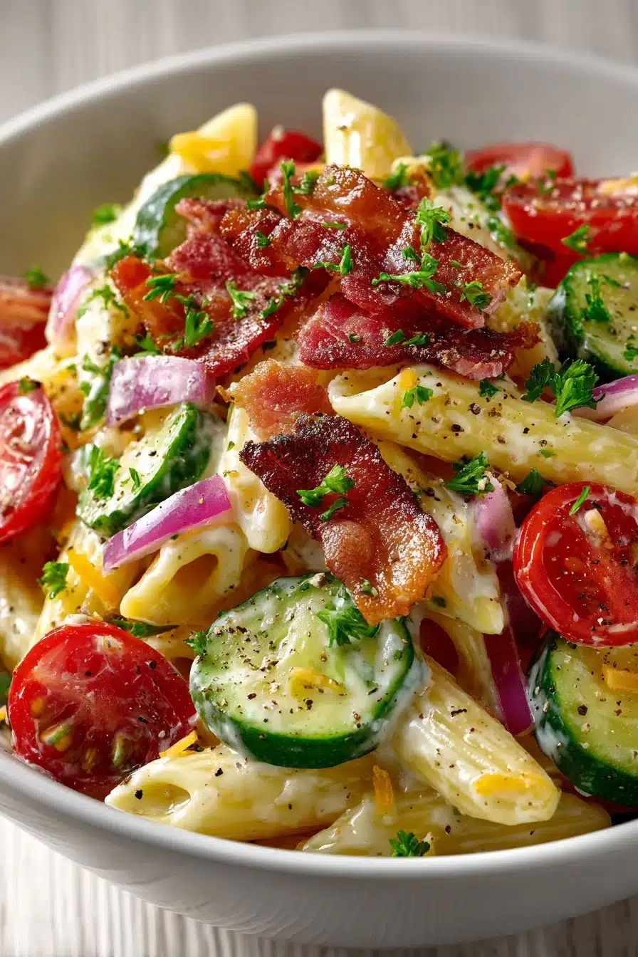 Best Homemade Bacon Ranch Pasta Salad best homemade bacon ranch pasta salad 2026 05 25 032630