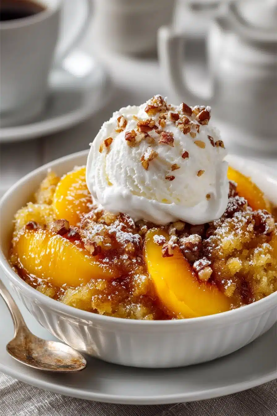 Best Slow Cooker Peach Dump Cake Dessert best slow cooker peach dump cake dessert 2026 05 26 041916 2