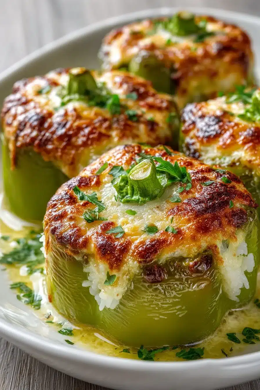 Cheesy Stuffed Banana Peppers Soup